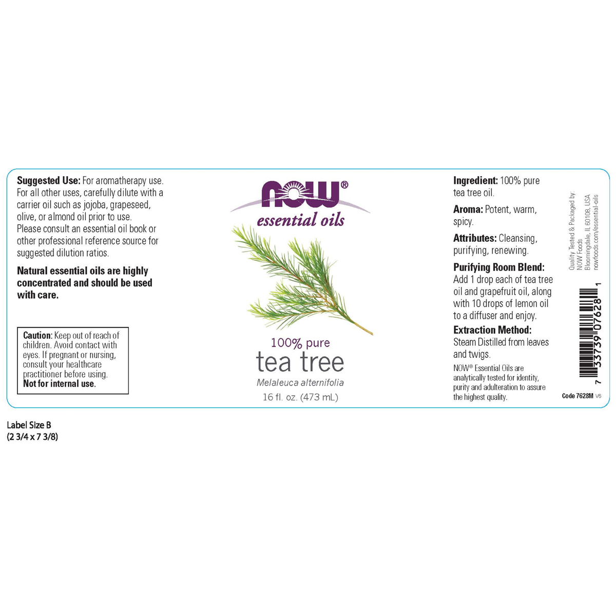 Tea Tree Oil 30ml, 59ml, 118ml & 473ml (Melaleuca Alternifolia)