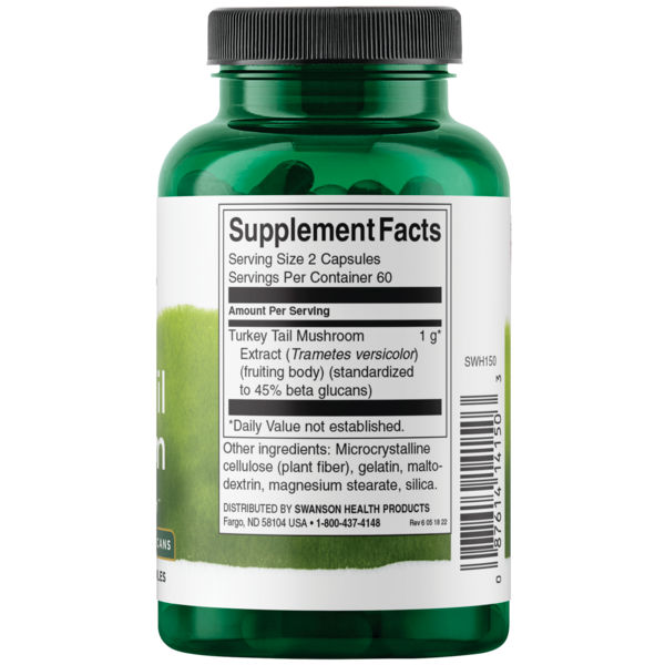 Swanson - Turkey Tail Mushrooms 500mg 120C