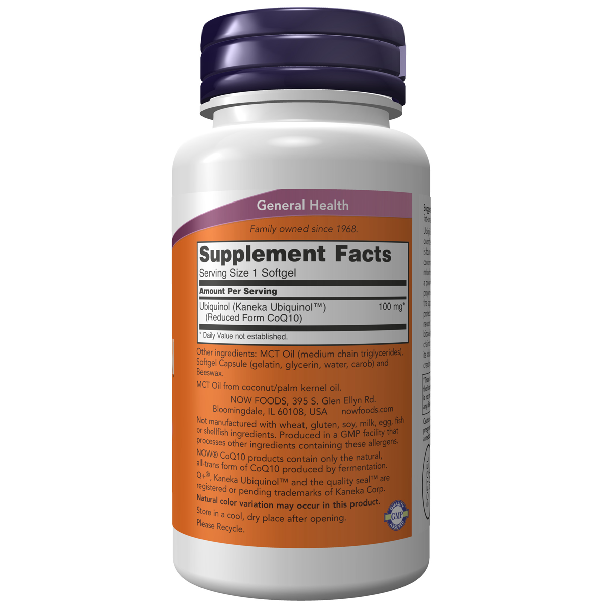 Ubiquinol (Kaneka Ubiquinol™) 100mg 60SG