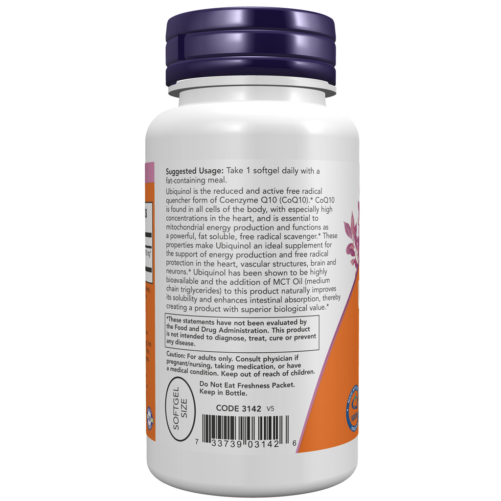 Ubiquinol (Kaneka Ubiquinol™) 100mg 60SG