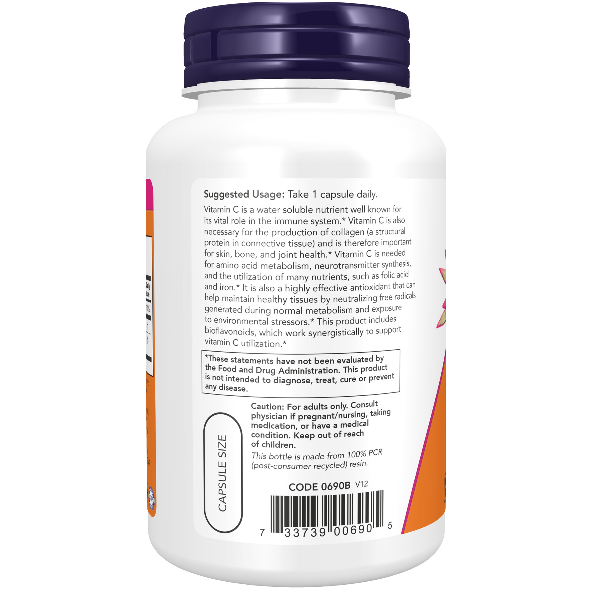 Vitamin C-1000 With 1000mg of Bioflavonoids 100VC