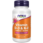 Vitamin D3 & K2 120VC 1000IU 45mcg