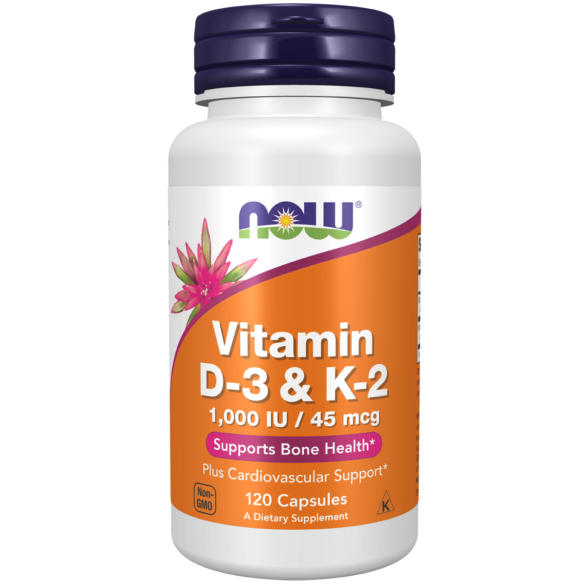 Vitamin D3 & K2 120VC 1000IU 45mcg