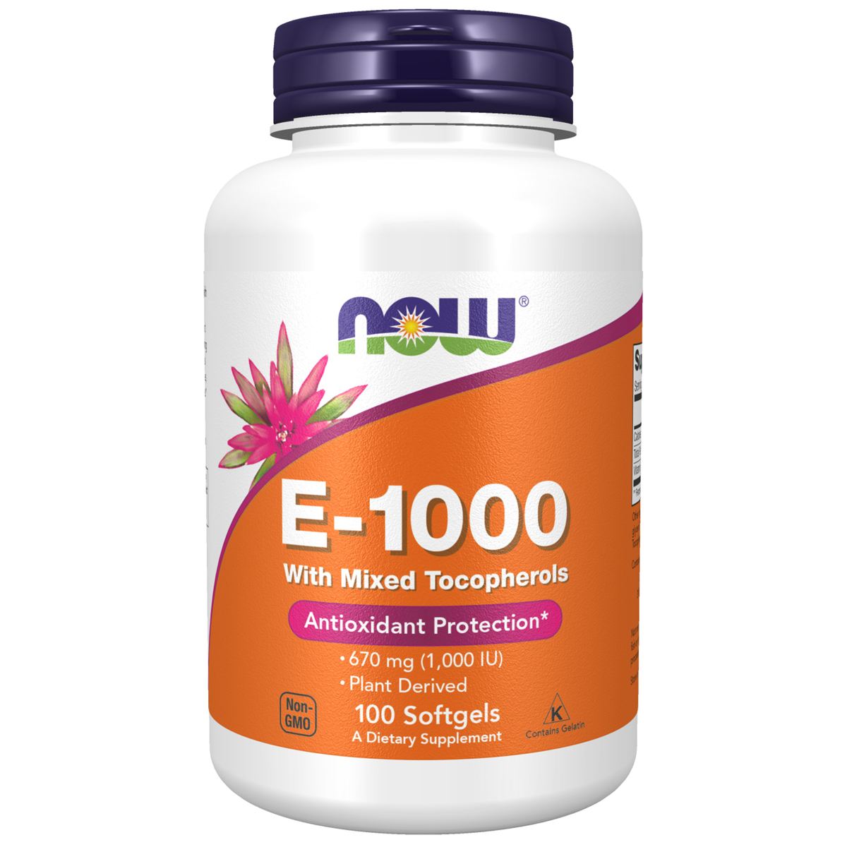 Vitamin E-1000, 100 Softgels Natural