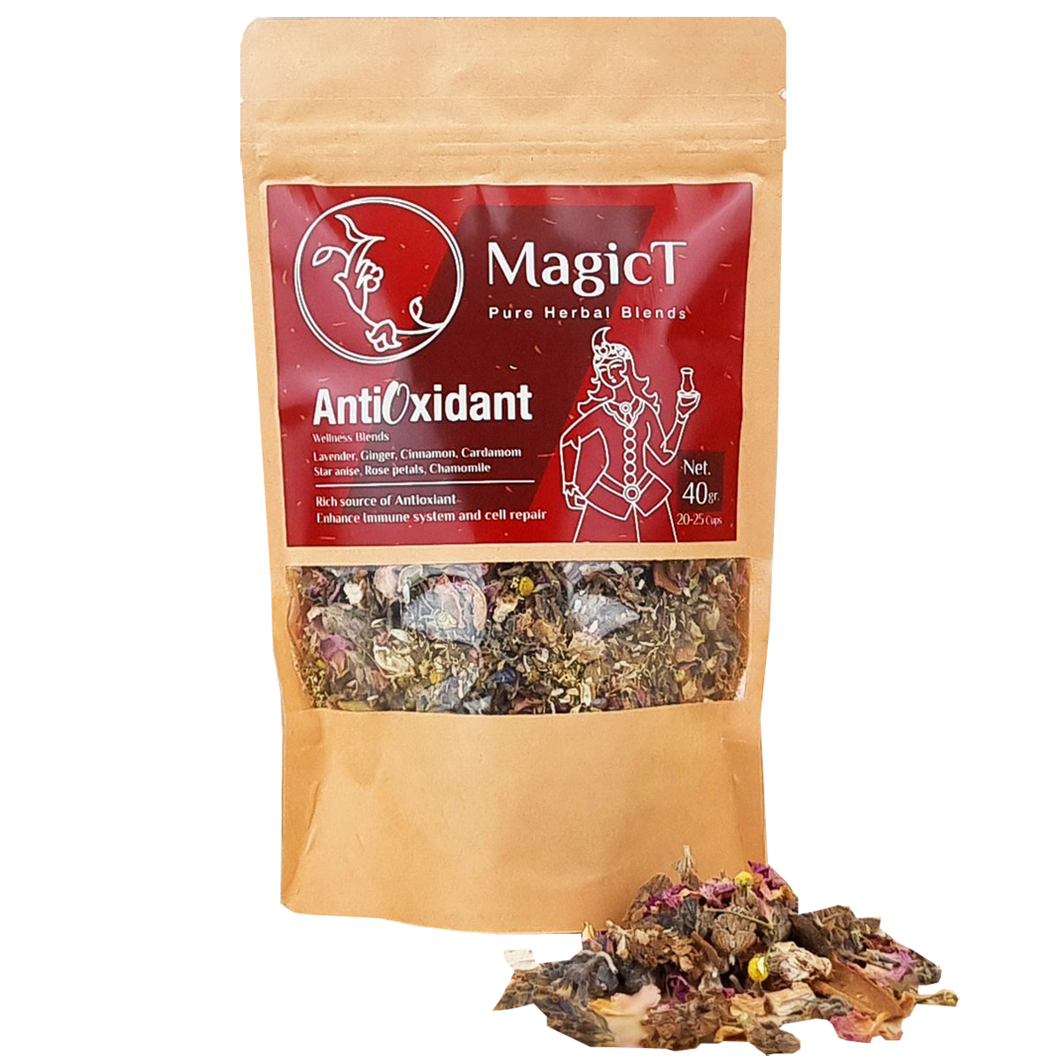 Wellness - AntiOxidant- Blend 40g Pouch and 50g Glass Jar