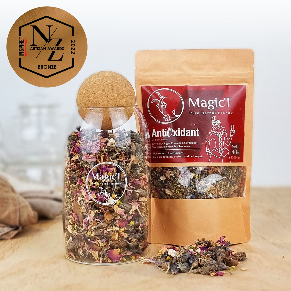 Wellness - AntiOxidant- Blend 40g Pouch and 50g Glass Jar