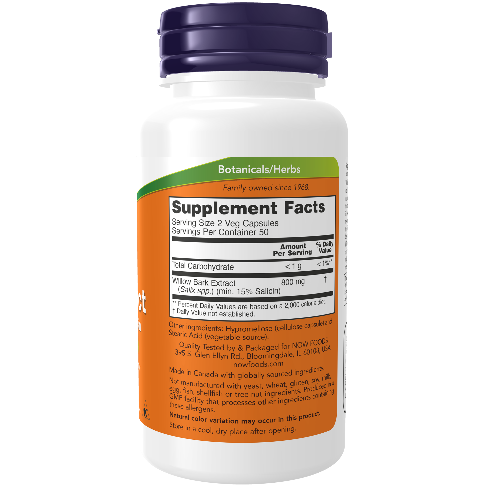Willow Bark Extract 400mg 100VC