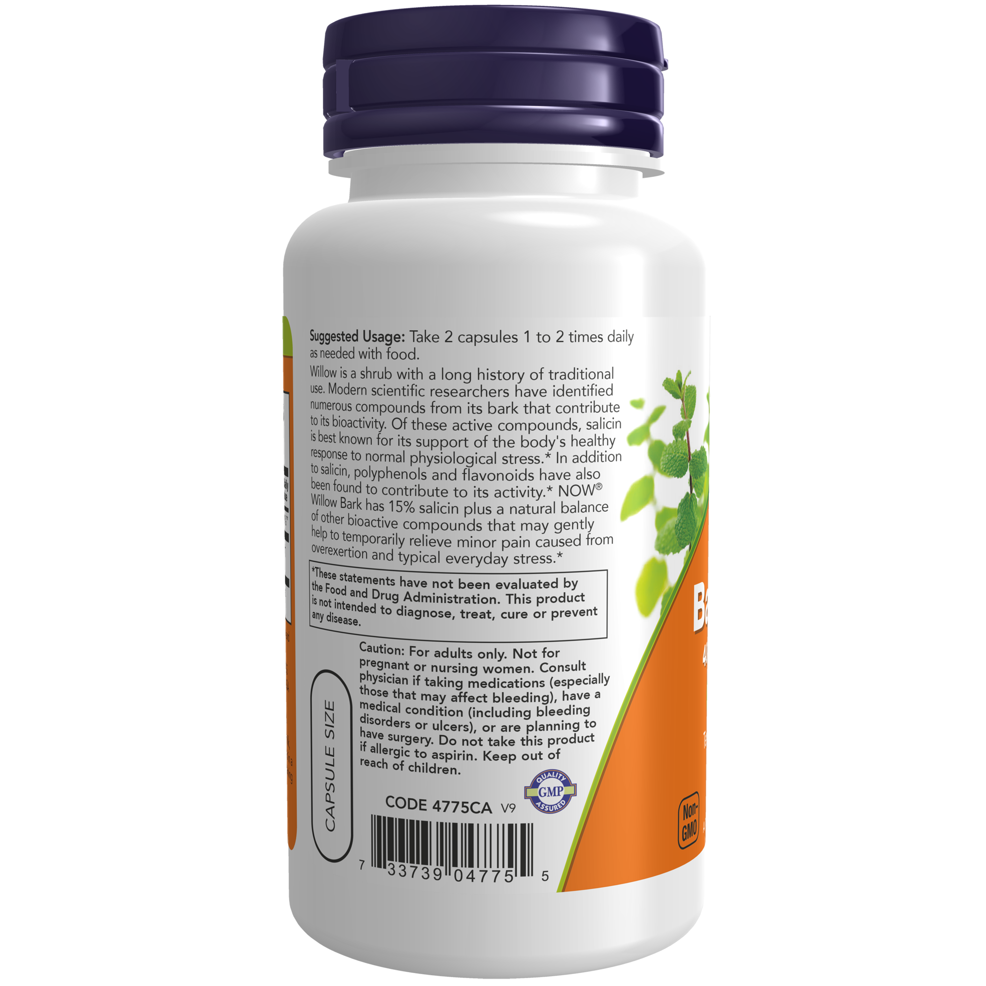 Willow Bark Extract 400mg 100VC