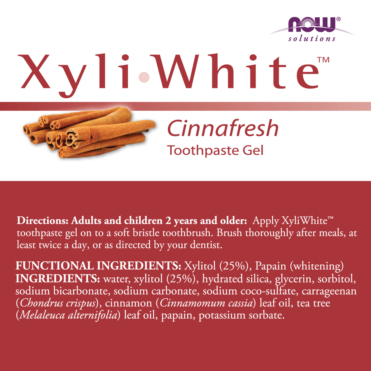 XyliWhite Toothpaste Gel - Cinnafresh 181g