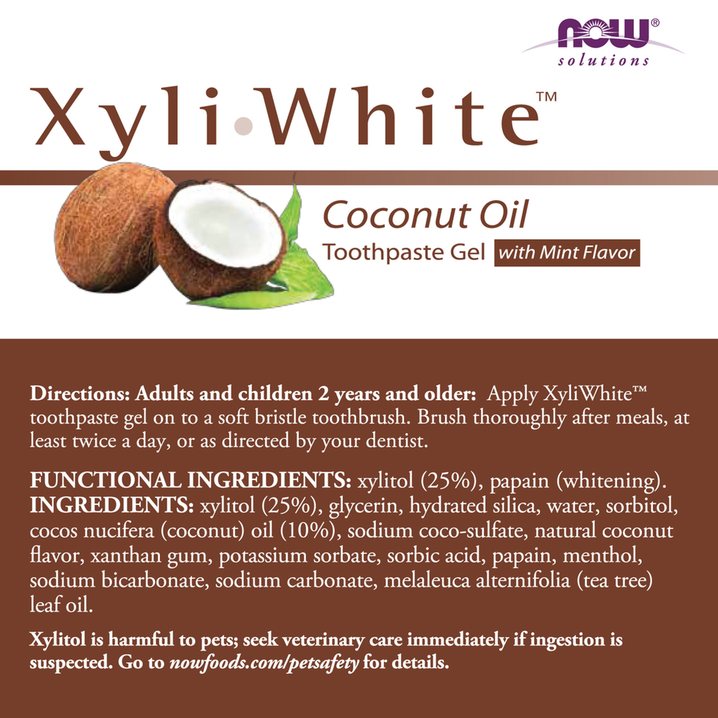 XyliWhite Toothpaste Gel - Coconut Oil & Mint Flavor 181g