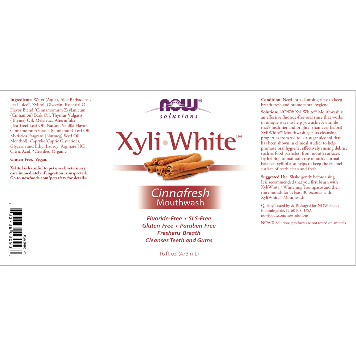XyliWhite Mouthwash - Cinnafresh 473ml