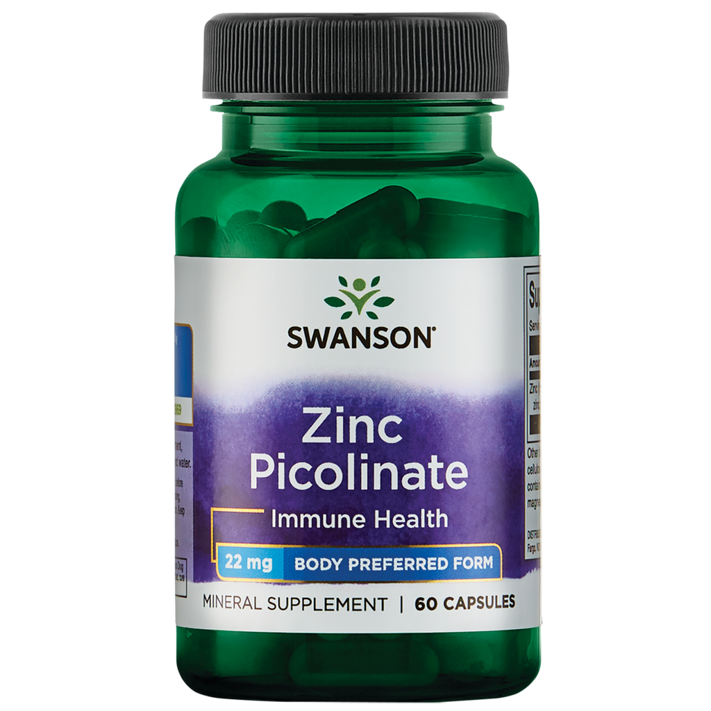 Swanson - Zinc Picolinate 22mg 60C