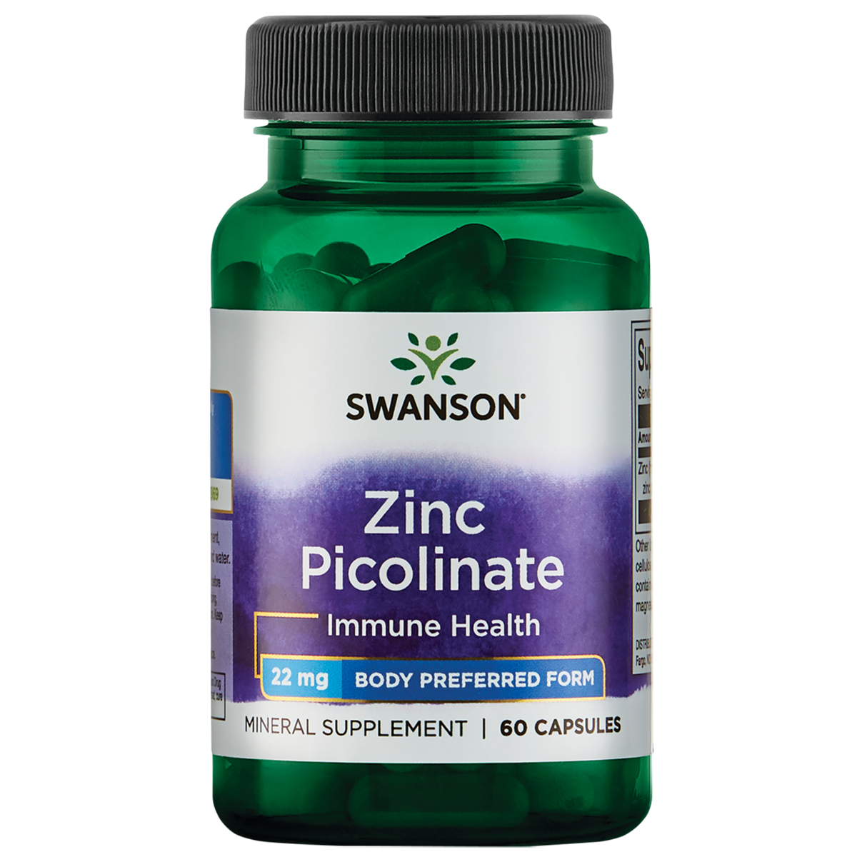 Swanson - Zinc Picolinate 22mg 60C