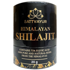 SATTVAYUR (Urmilife) - Himalayan Shilajit Resin 20g (Contains 75% Fulvic Acid)