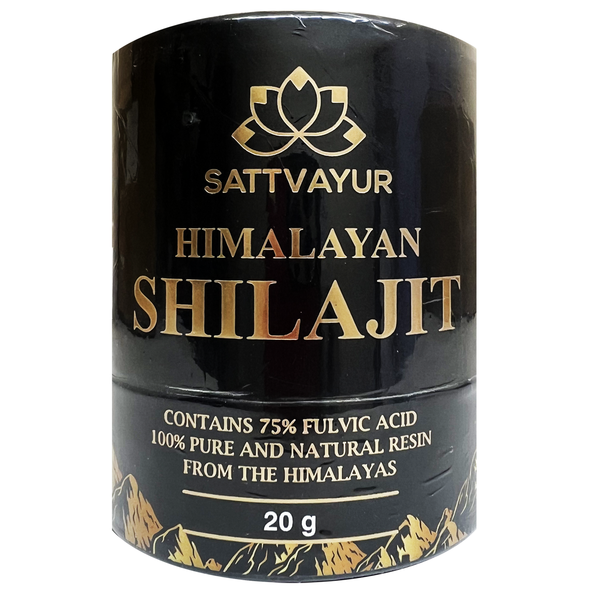 SATTVAYUR (Urmilife) - Himalayan Shilajit Resin 20g (Contains 75% Fulvic Acid)